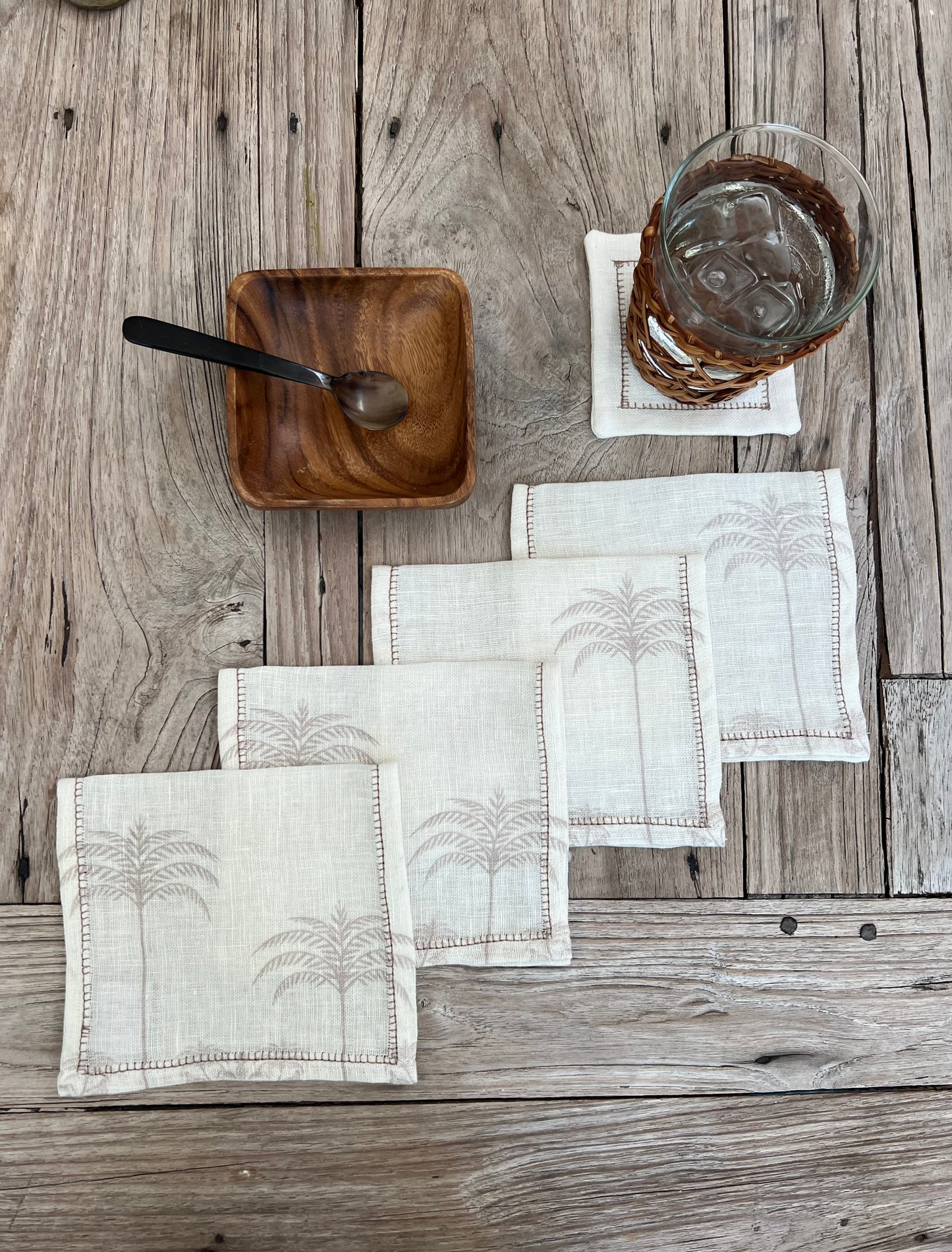 La Fortuna Palms Cocktail Napkins (set of 4)