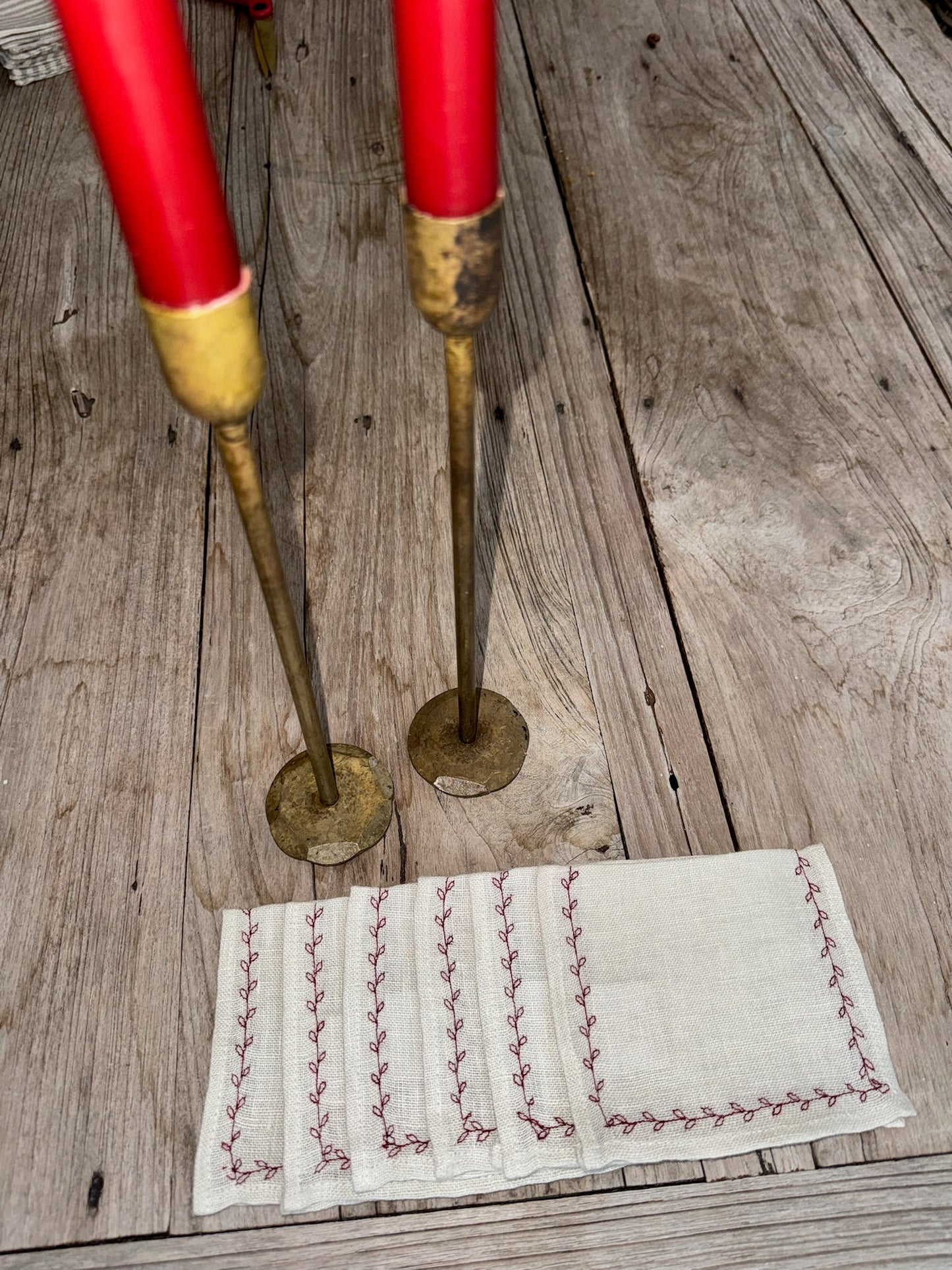 Holiday Vine Cocktail Napkins (set of 6)