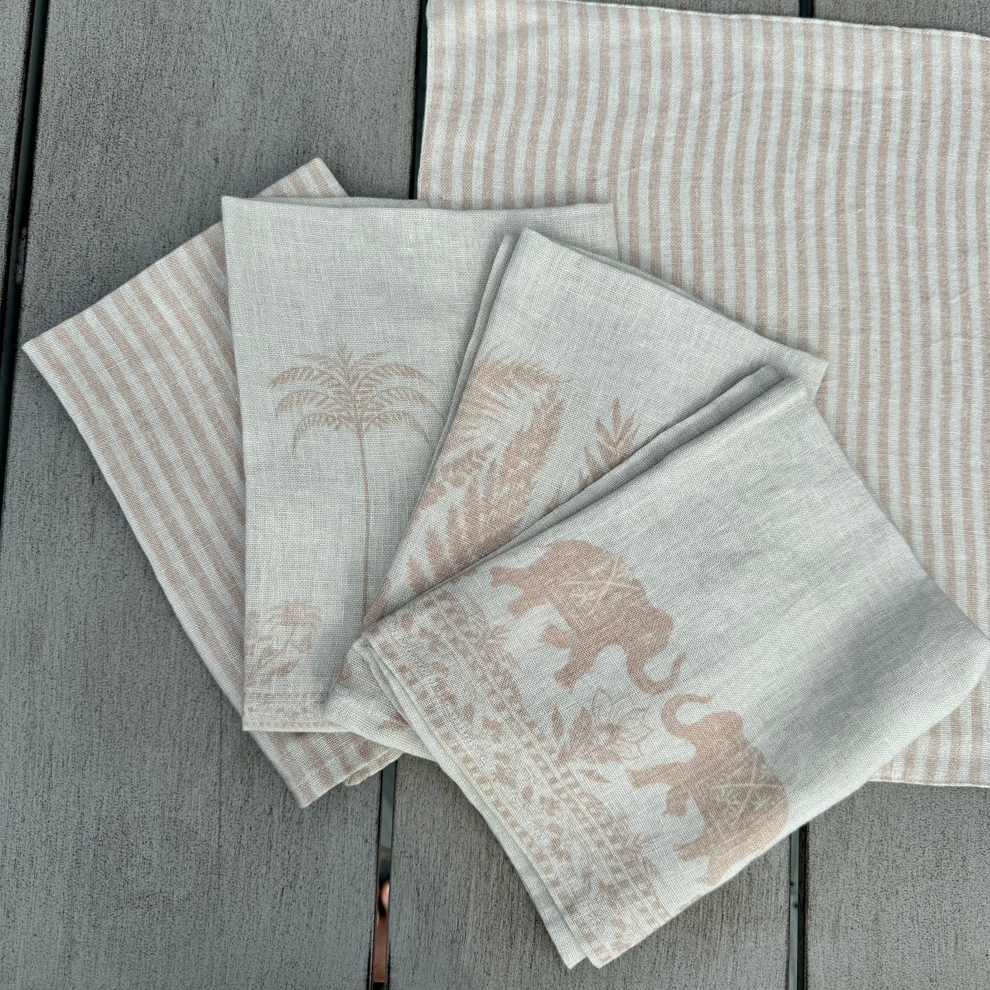 Garden Elephant Napkins (set of 4)