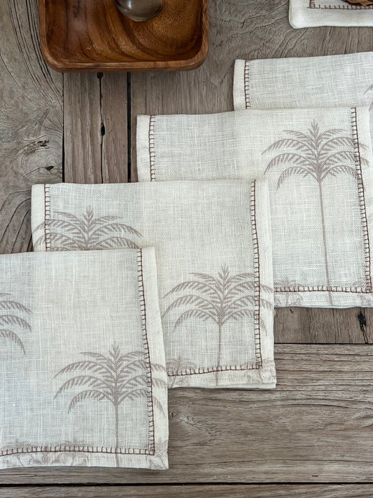 La Fortuna Palms Cocktail Napkins (set of 4)
